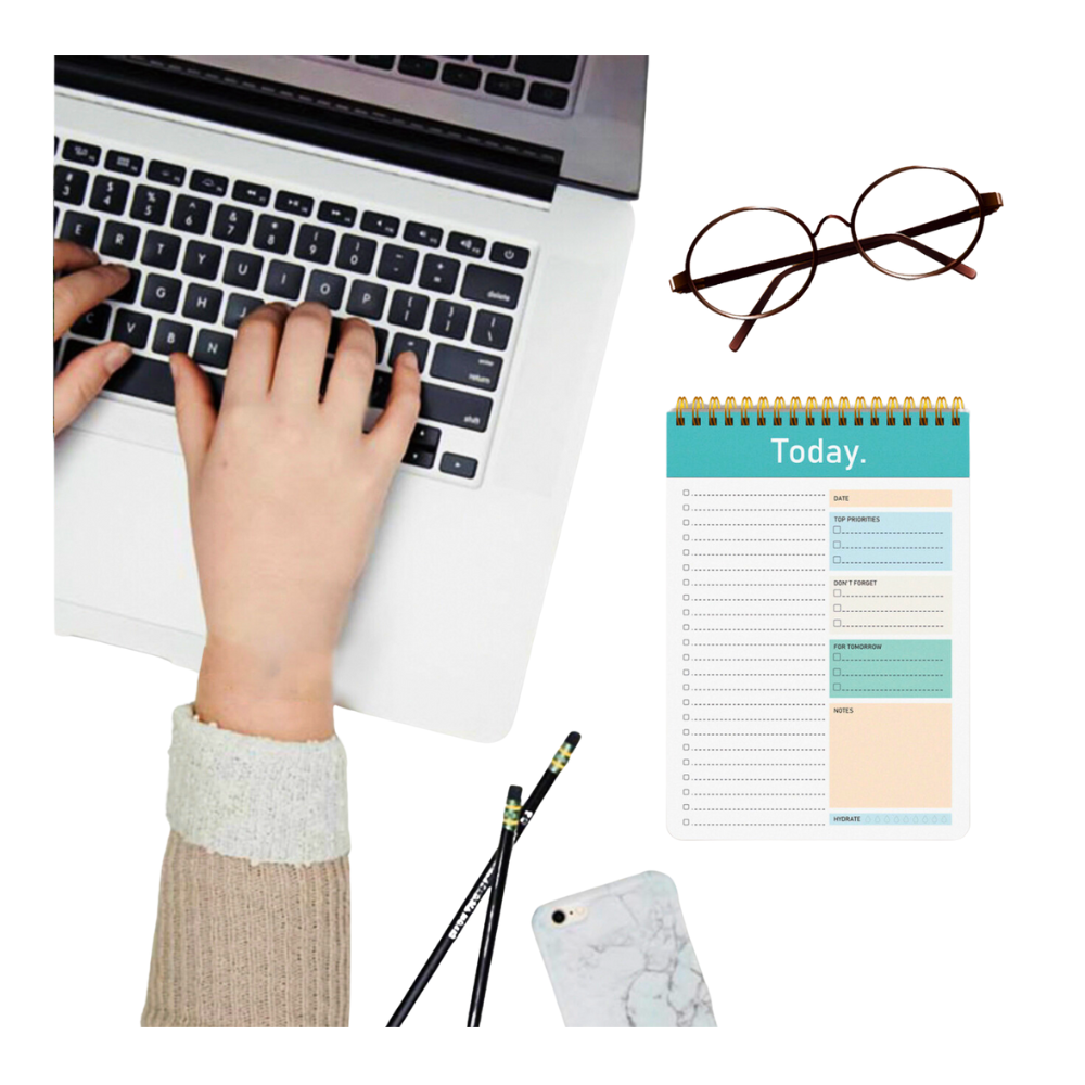 Daily Task Planner Notebook – Spiral Bound, Tearable Pages – Happy ...