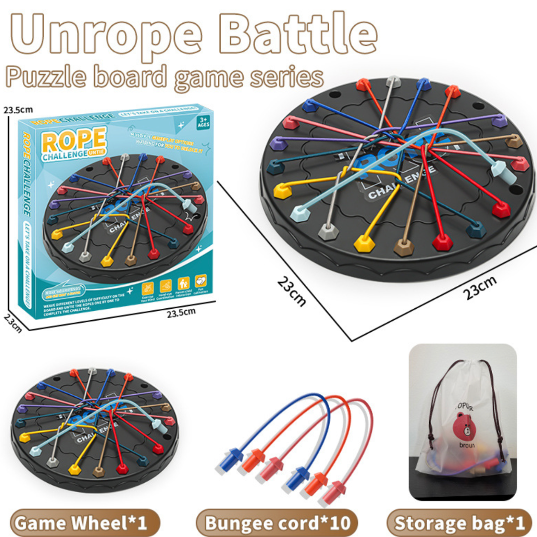 Visual Rope Puzzles Rope Untangling Logic Puzzle Ages 3+ | Happy Square – Happy Square AU