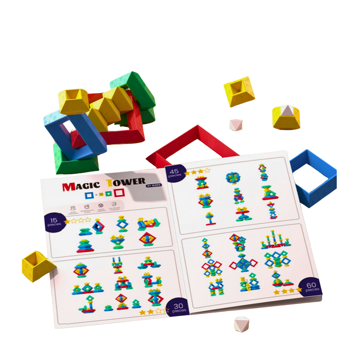 Educational Tool Magic Tower Building Blocks – Happy Square AU