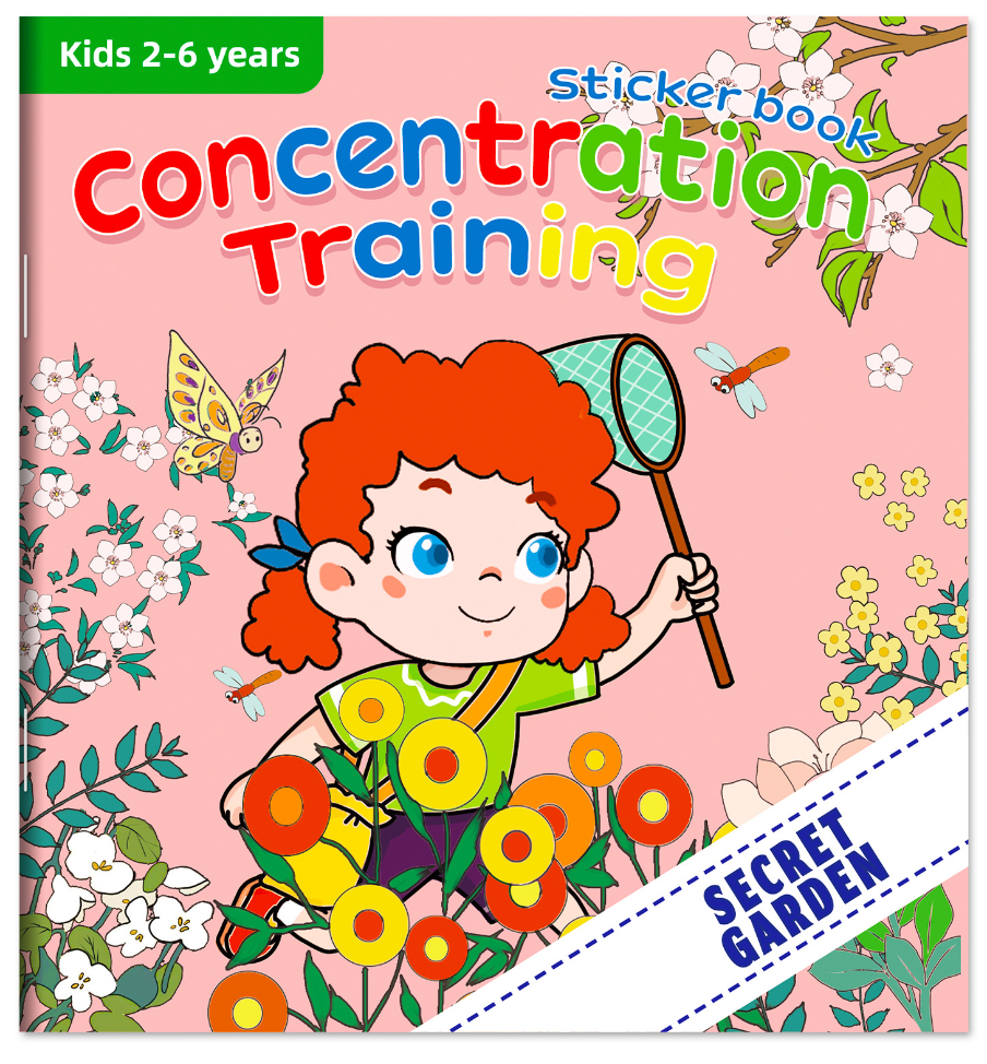 Concentration Training Sticker Books for Kids – Happy square AU