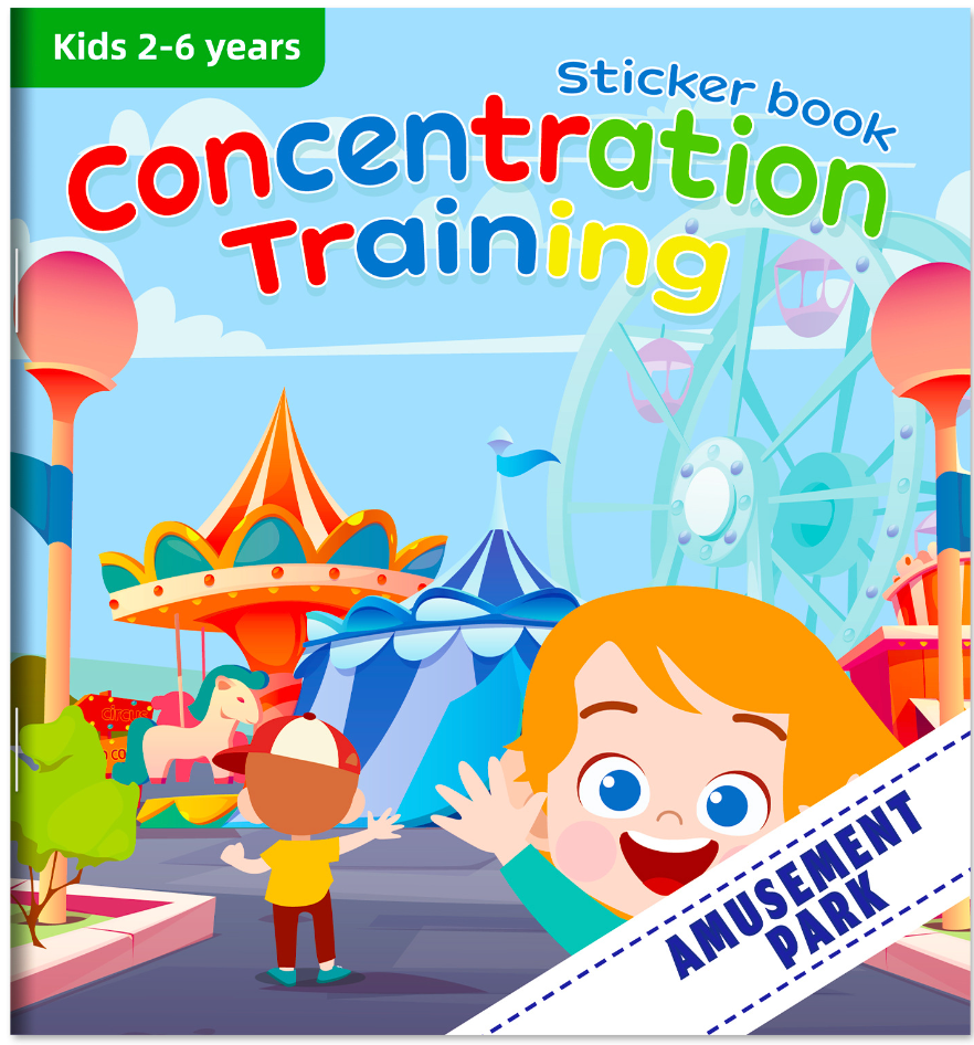 20-Pack Concentration Sticker Books for Kids | Happy Square – Happy ...